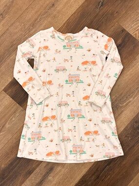 The Beaufort Bonnet Company Fall Scene Dress Thanksgiving Autumn Pumpkin 10 Girl